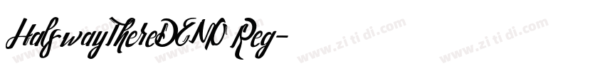 HalfwayThereDEMO Reg字体转换